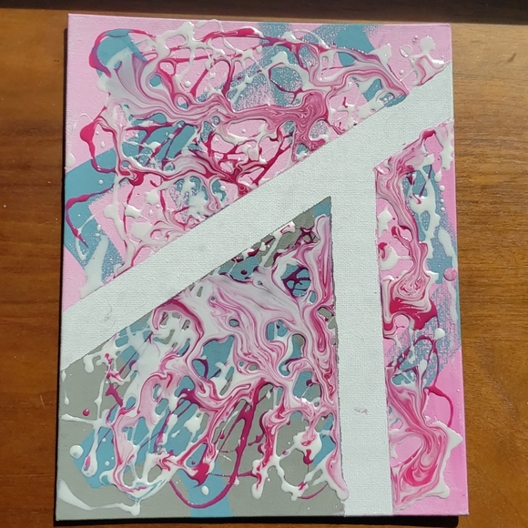 Pink Elephants 4- Acrylic on Canvas Board - Picture 2 of 4